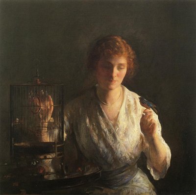 Blauwe Vogel door Joseph DeCamp